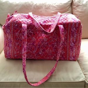 Vera Bradley Hope Toile Large Traveler Duffle Bag